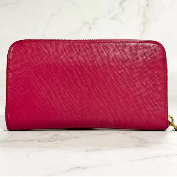 Prada Saffiano Zip Around Wallet - Picture 3 of 16